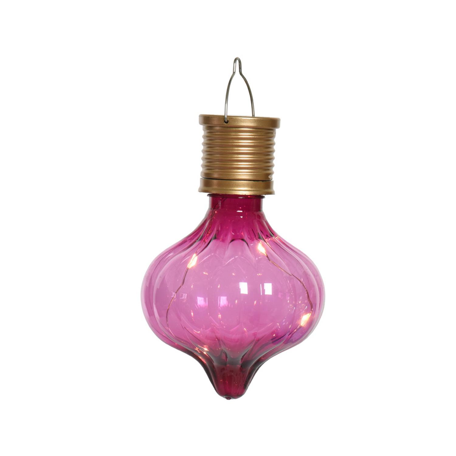 LED Solar Glühbirnen GLOW - Kugelleuchte - warmweiße LED Drahtlichterkette - H: 11,7cm - pink - 4St. LED Solar Glühbirnen GLOW - Kugelleuchte - warmweiße LED Drahtlichterkette - H: 11,7cm - pink - 4St.