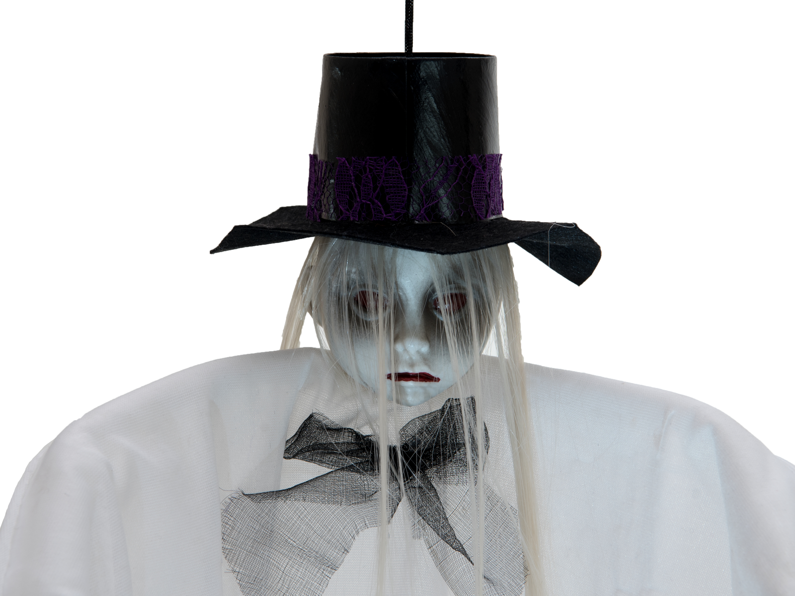 Halloween Figur - weiße Geisterpuppe - 70cm - formbar - zum Aufhängen Halloween Figur - weiße Geisterpuppe - 70cm - formbar - zum Aufhängen