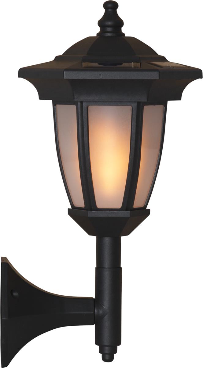 LED Solar Laterne "Flame" - 4in1 - Tisch/Boden/Wand - gelbe LED - Dämmerungssensor - schwarz LED Solar Laterne "Flame" - 4in1 - Tisch/Boden/Wand - gelbe LED - Dämmerungssensor - schwarz