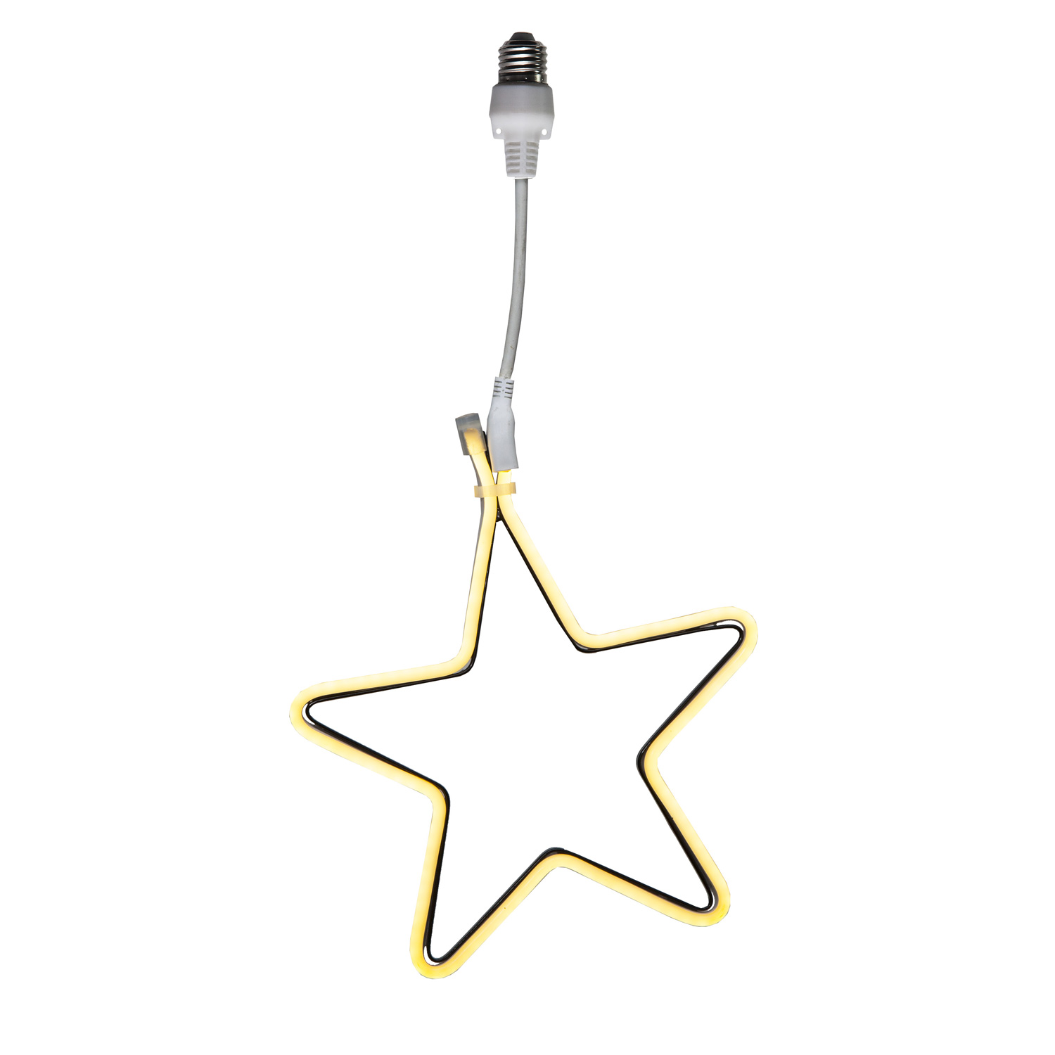 System CONNECTA - "Star" gelb - LED-Objekt mit E27 Fassung - outdoor - H: 52cm - B: 26cm System CONNECTA - "Star" gelb - LED-Objekt mit E27 Fassung - outdoor - H: 52cm - B: 26cm