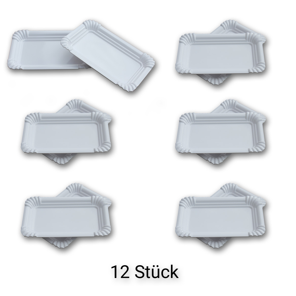 12er Set - Mehrweg Wurstplatte 21x13,5cm - bruchfest - spülmaschinenfest - Melamin 12er Set - Mehrweg Wurstplatte 21x13,5cm - bruchfest - spülmaschinenfest - Melamin