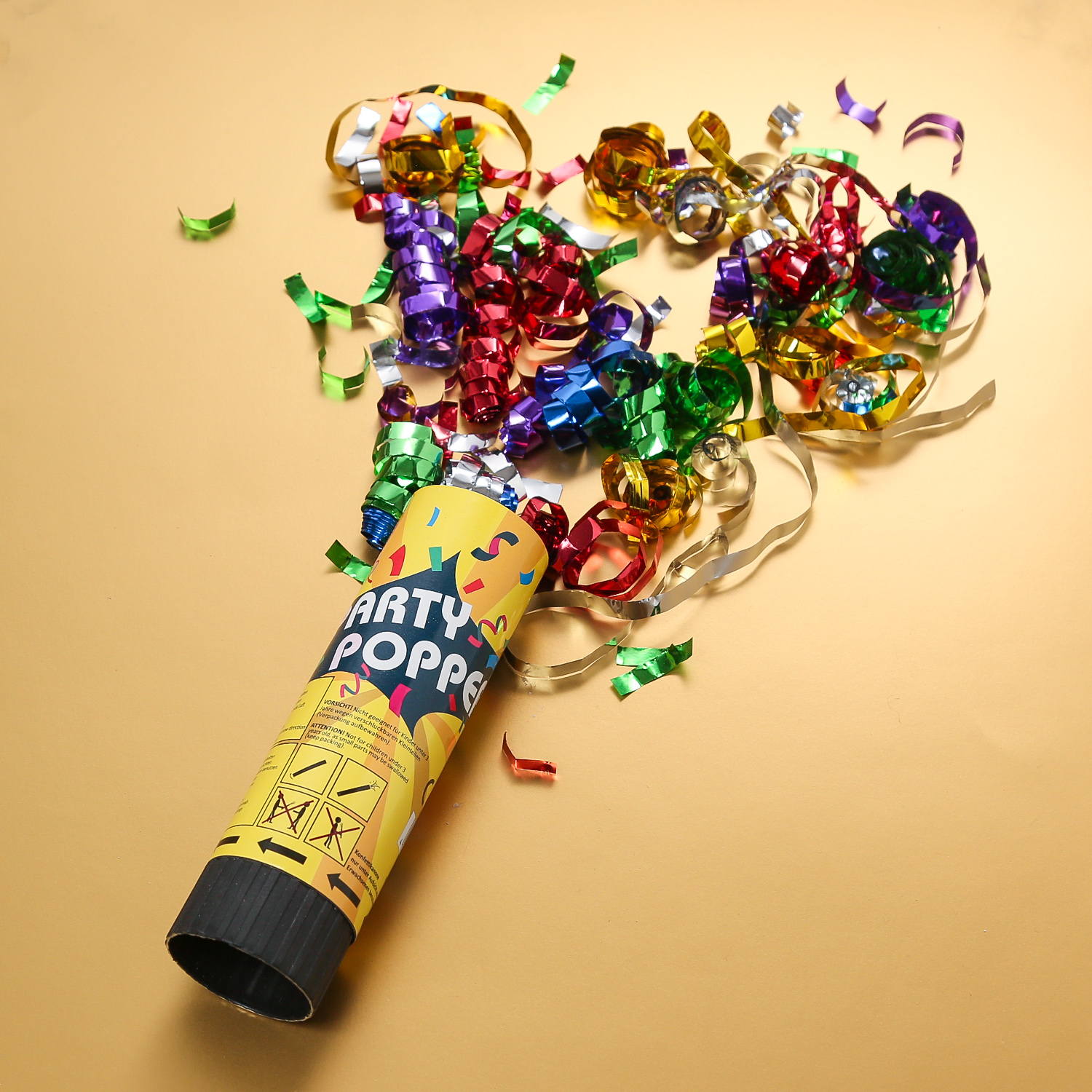 Party Popper, Konfetti Shooter 15,5cm - Schussweite 2-3m Party Popper, Konfetti Shooter 15,5cm - Schussweite 2-3m