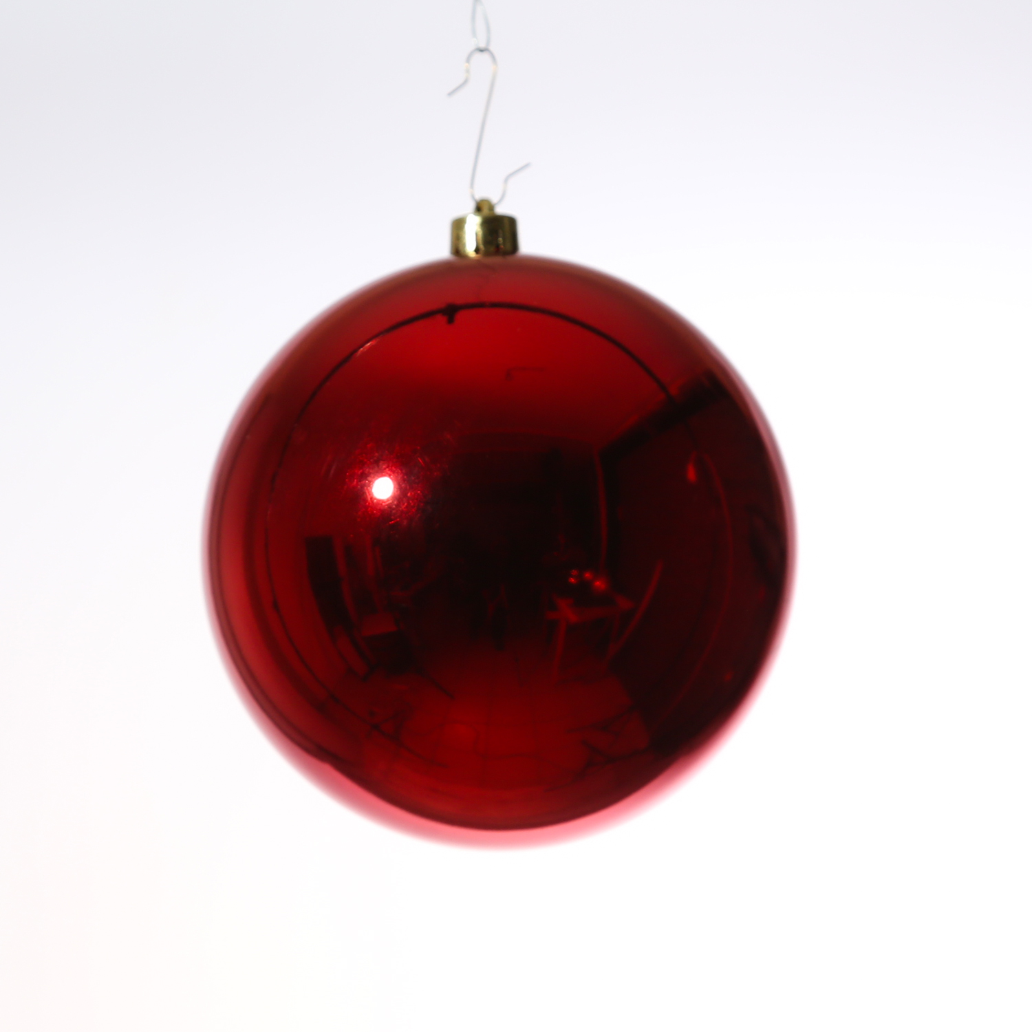 Christbaumkugel - Weihnachtskugel - bruchfest - D: 14cm - glänzend - rot Christbaumkugel - Weihnachtskugel - bruchfest - D: 14cm - glänzend - rot