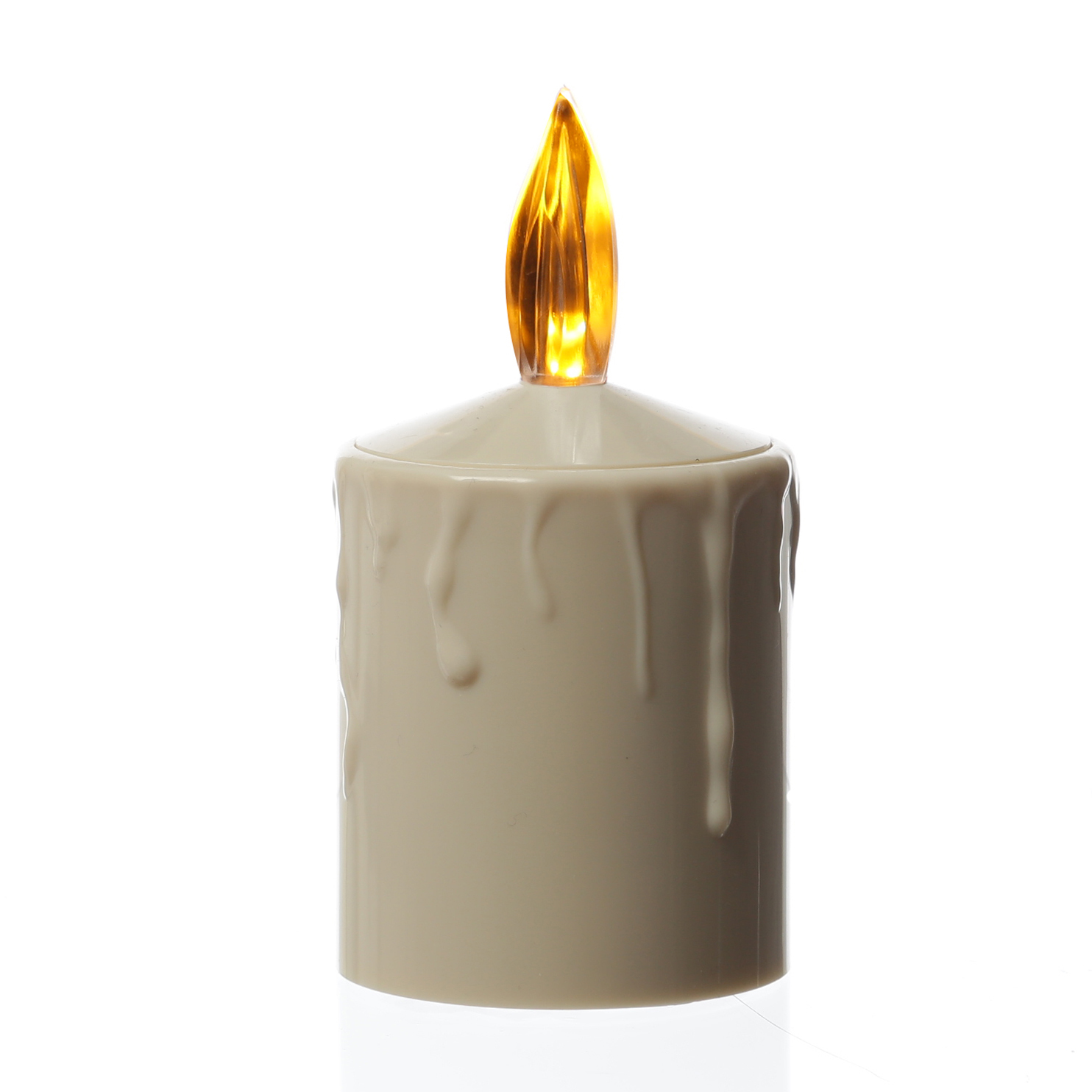 LED Kerze - Grabkerze - Grablicht - H: 11,5cm/D: 6cm - Sensor - für Außen - bis 500h - beige LED Kerze - Grabkerze - Grablicht - H: 11,5cm/D: 6cm - Sensor - für Außen - bis 500h - beige