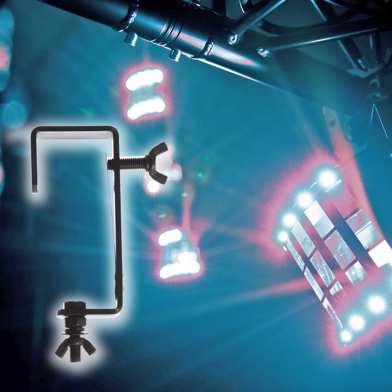 Theaterhaken 50kg Set CC-50 schwarz (5 Stück) - Montagehaken mit Schutzlippe - bis 50kg | DELTATRUSS