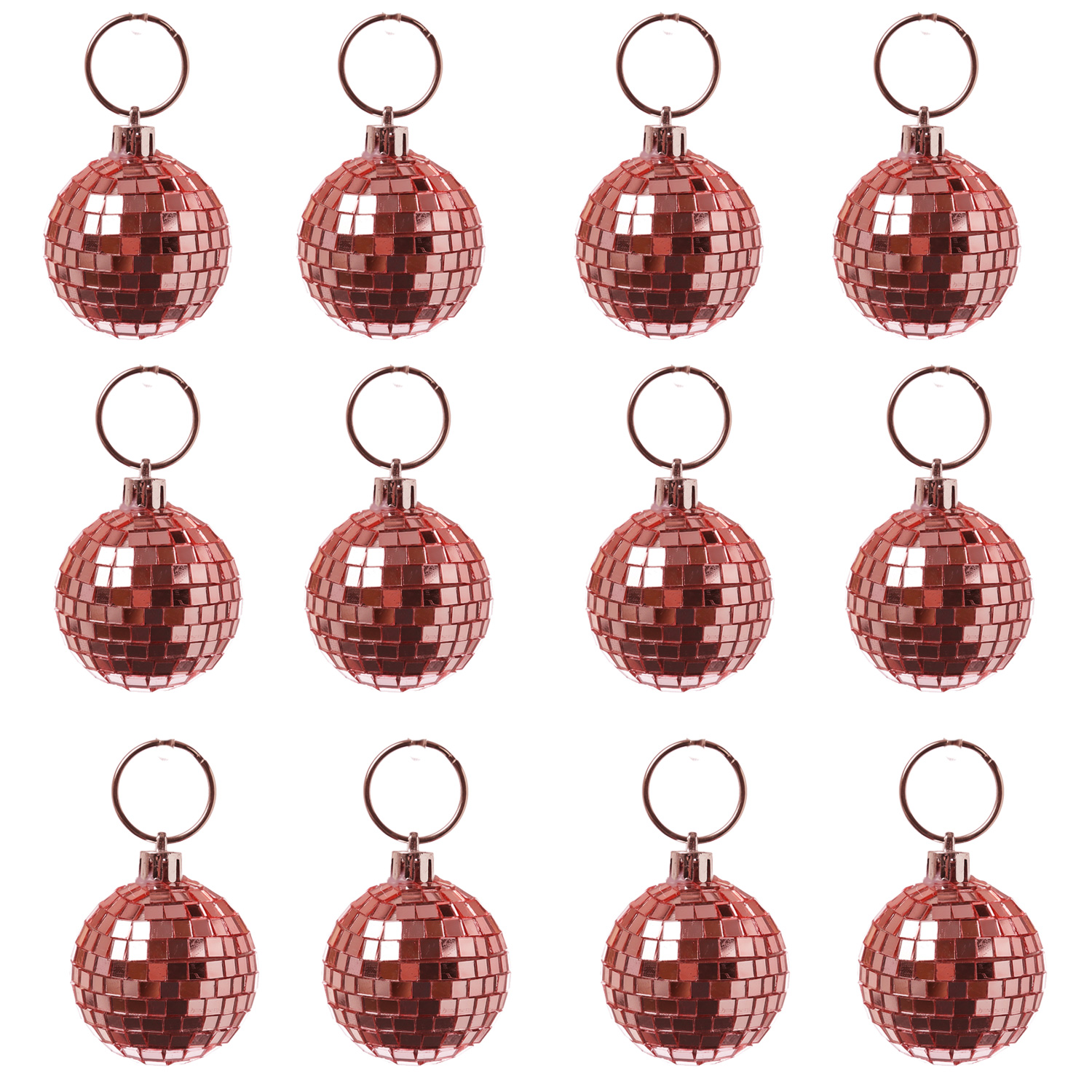 Christbaumschmuck Discokugel - Spiegelkugel 5cm  - Weihnachtskugel - 5x5mm Spiegel - kupfer - 12St. Christbaumschmuck Discokugel - Spiegelkugel 5cm  - Weihnachtskugel - 5x5mm Spiegel - kupfer - 12St.