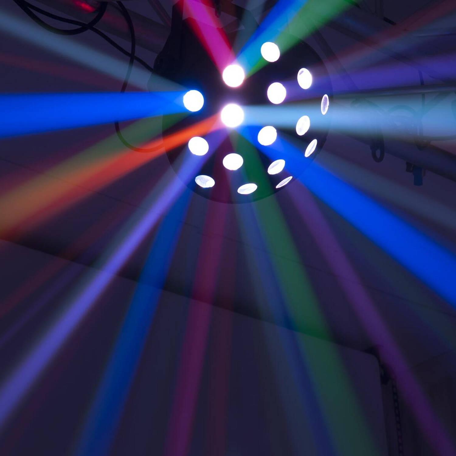 LED Strahleneffekt Z-1000 - raumfüllender Pilzkopf-Effekt - Auto DMX Musik - 6-farb LEDs LED Strahleneffekt Z-1000 - raumfüllender Pilzkopf-Effekt - Auto DMX Musik - 6-farb LEDs