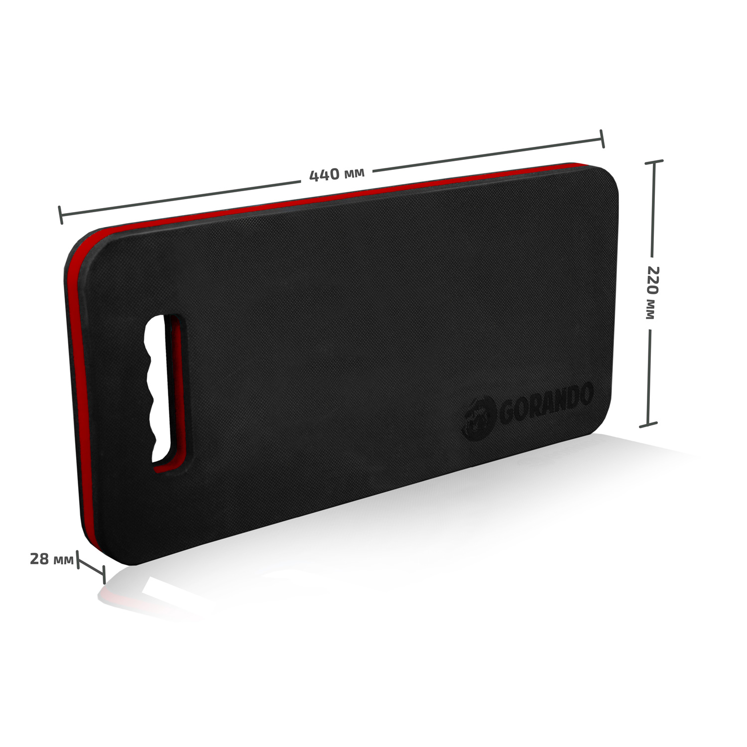 GORANDO® Premium EVA Kniekissen - 44x22cm - für Garten, Haus, Werkstatt - Kniepad - rot GORANDO® Premium EVA Kniekissen - 44x22cm - für Garten, Haus, Werkstatt - Kniepad - rot