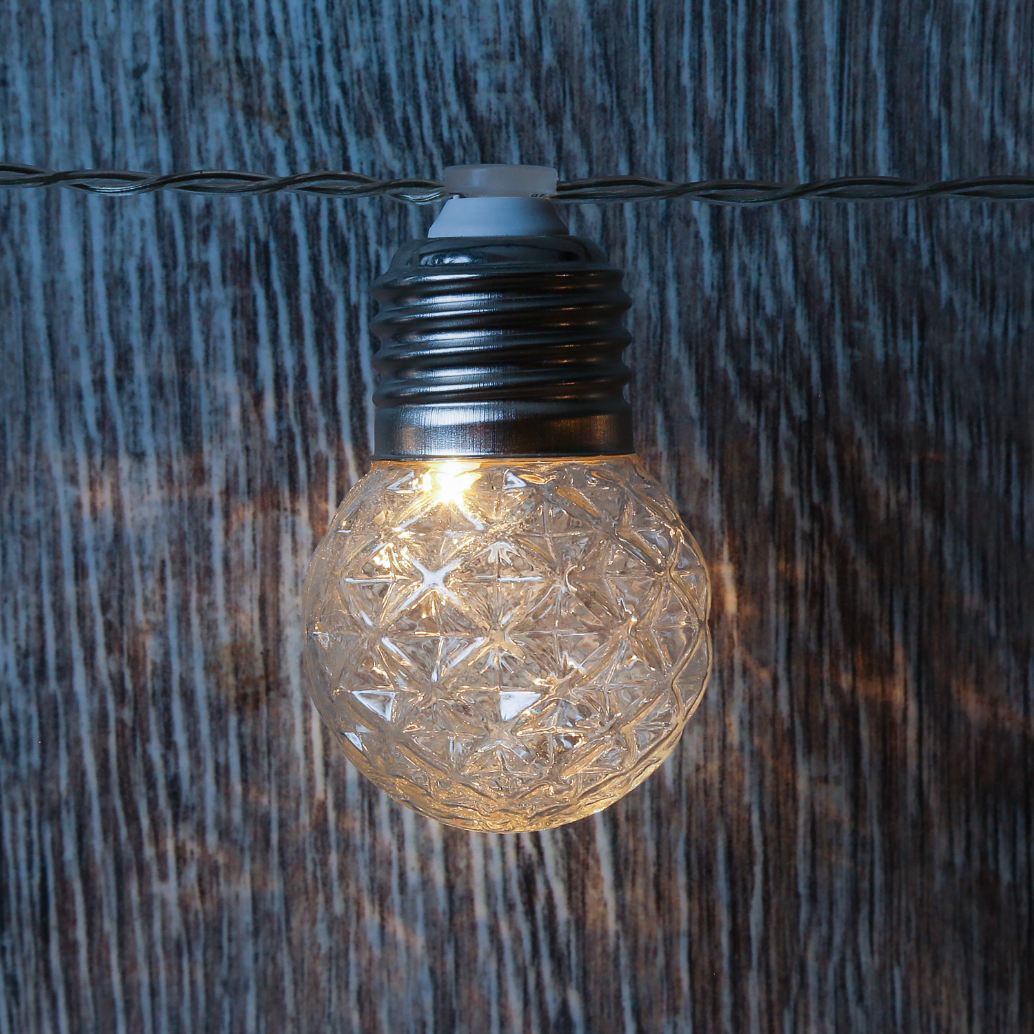 LED Solar Lichterkette Kristall Kugeln - 20 Kugeln - L: 3,8m - Blink-/Dauerlichten - Lichtsensor LED Solar Lichterkette Kristall Kugeln - 20 Kugeln - L: 3,8m - Blink-/Dauerlichten - Lichtsensor