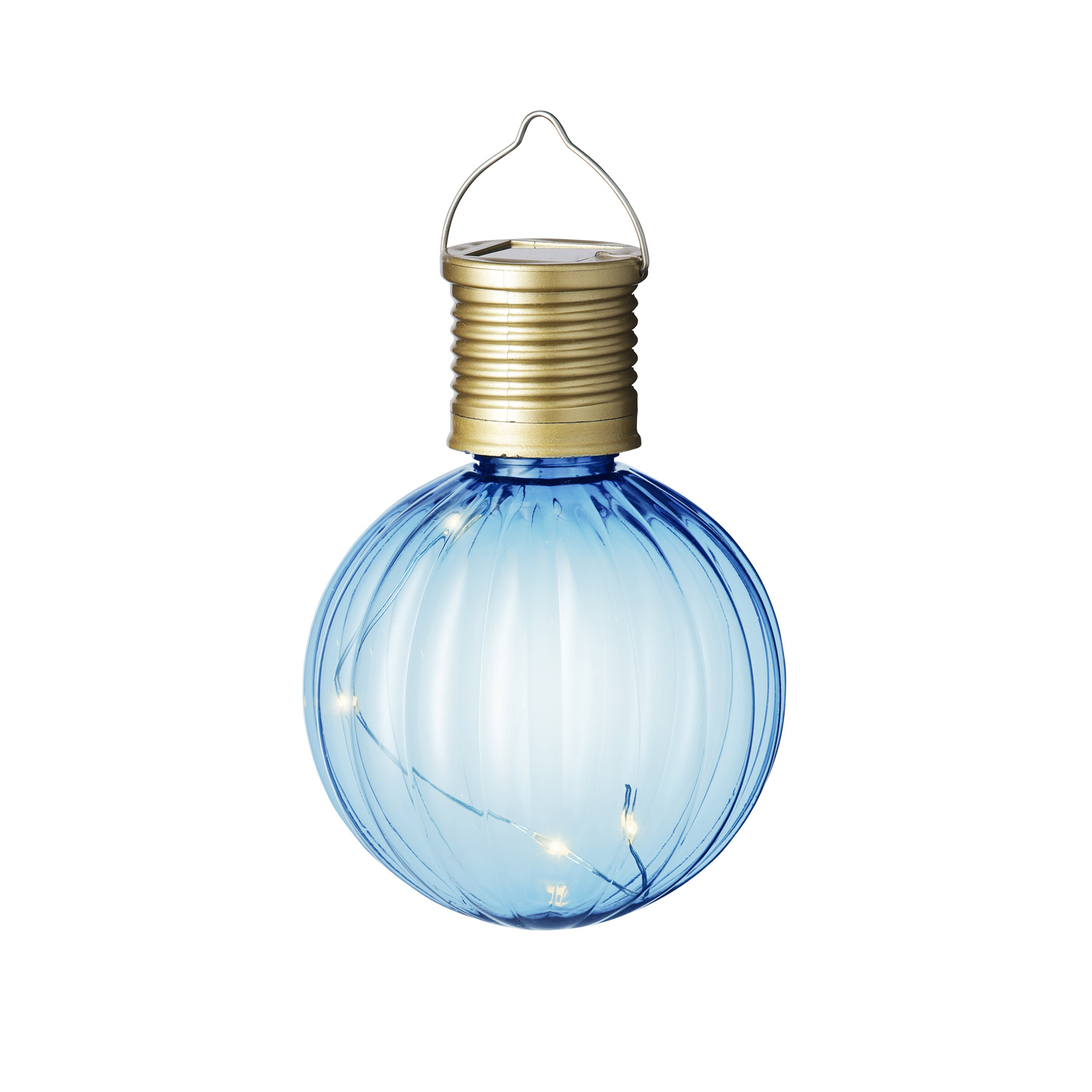 LED Solar Glühbirnen GLOW - Kugelleuchten - wamweiße LED - H: 11cm - Lichtsensor - blau - 4er Set LED Solar Glühbirnen GLOW - Kugelleuchten - wamweiße LED - H: 11cm - Lichtsensor - blau - 4er Set