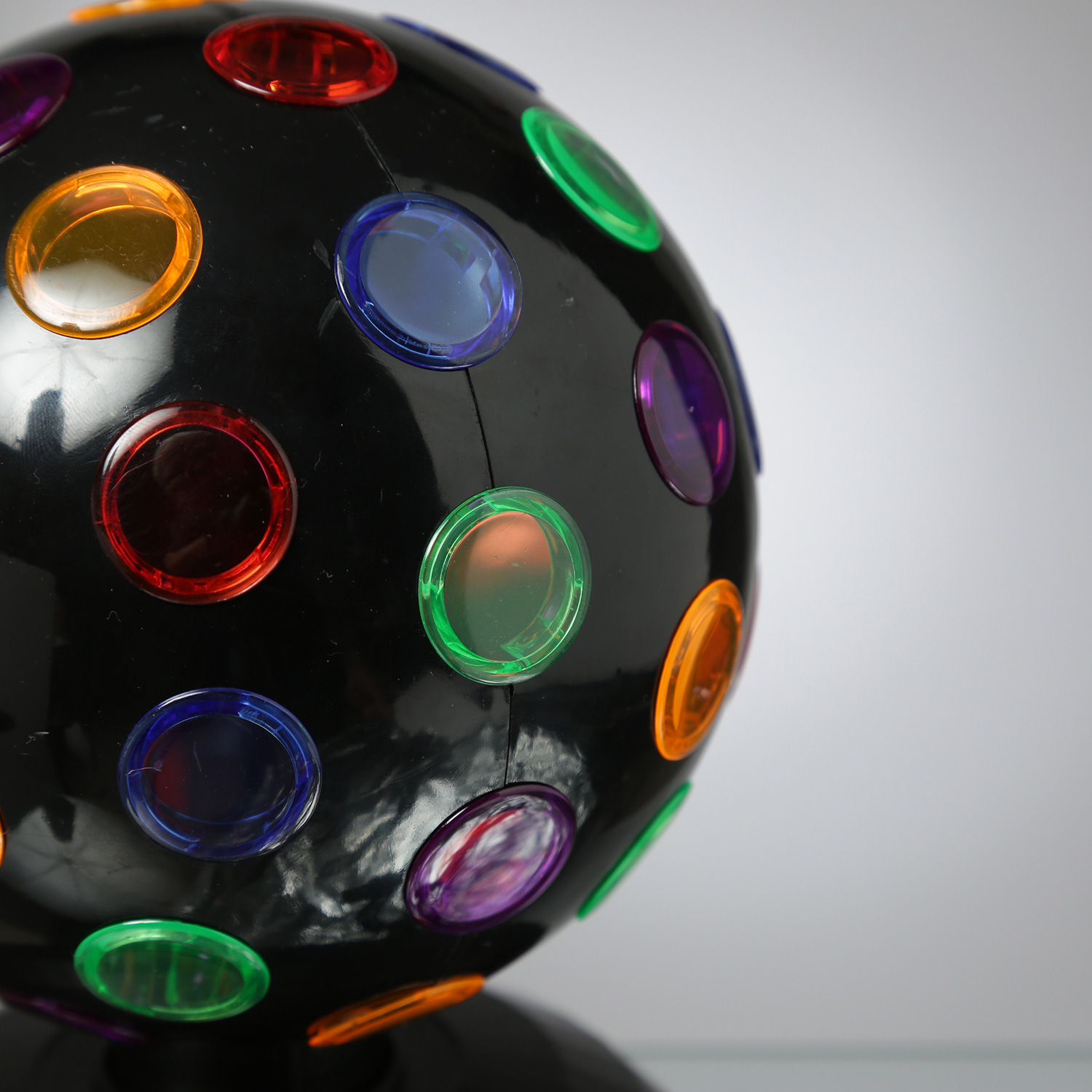 Disco Ball Lichteffekt - Partyeffekt - drehendes Discolicht - H 21cm - Batteriebetrieb/USB Kabel