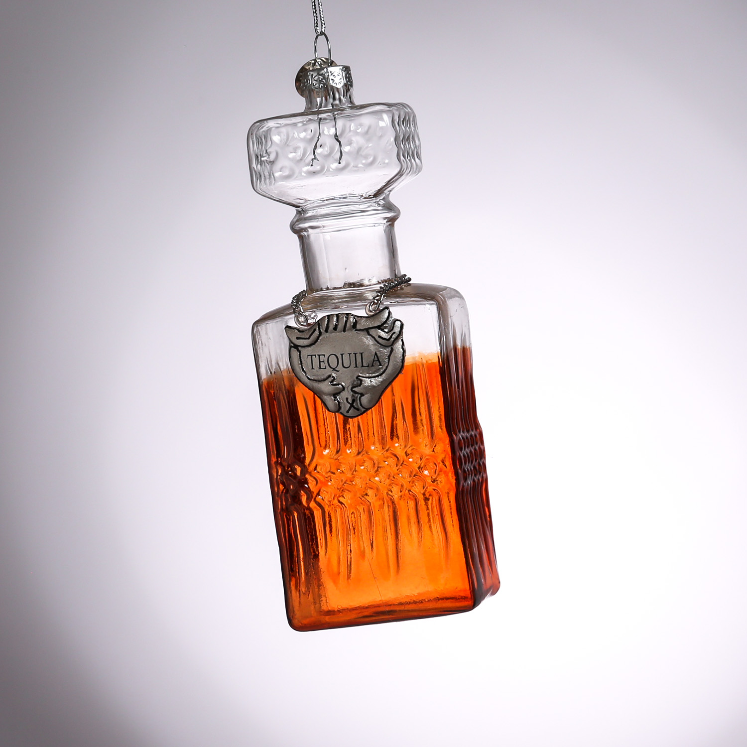 Christbaumschmuck TEQUILA - Glas - inkl. Aufhänger - H: 14,9cm - eckig - transparent Christbaumschmuck TEQUILA - Glas - inkl. Aufhänger - H: 14,9cm - eckig - transparent