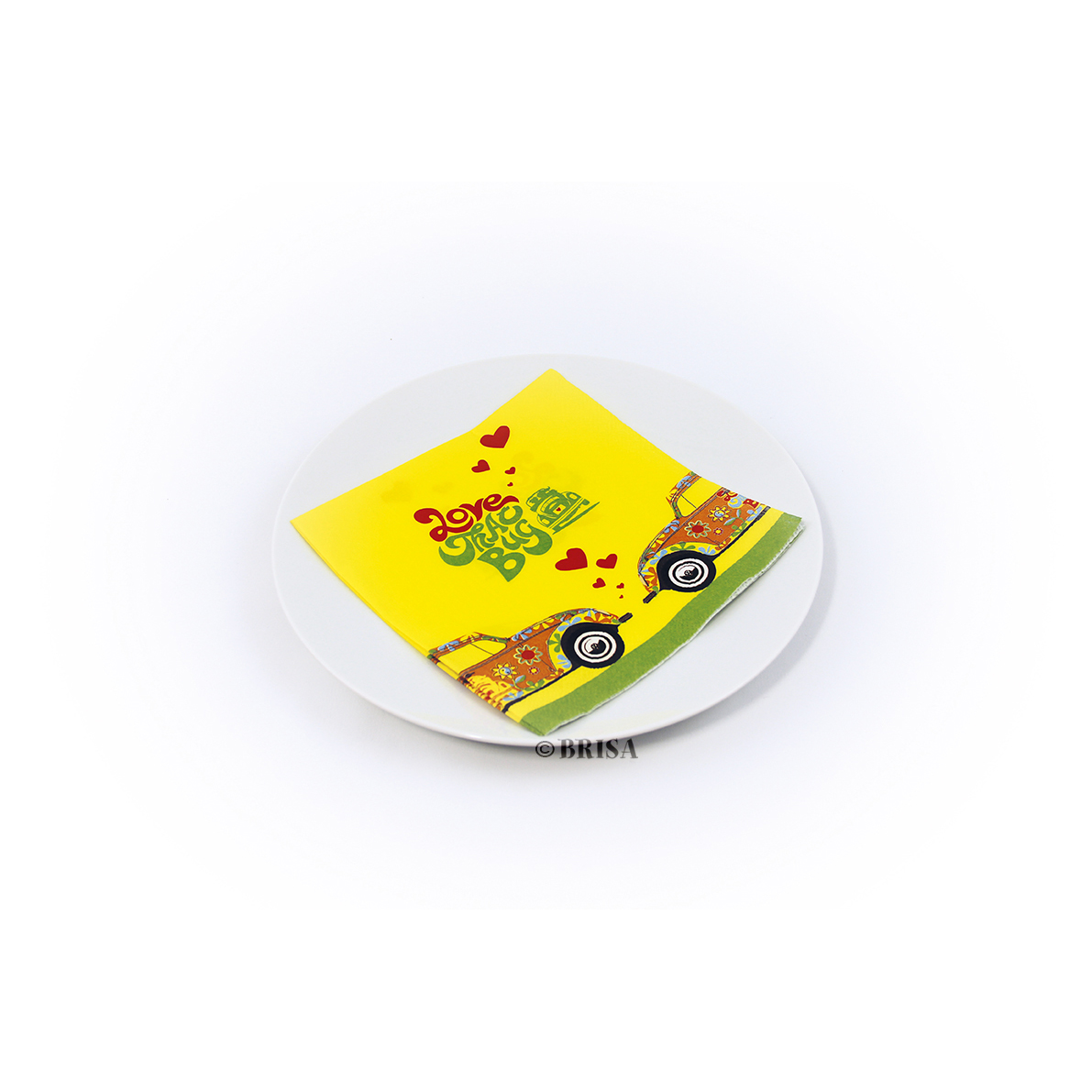VW Collection Serviette "VW FLOWER POWER" - 20er Pack - 16,5x16,5cm - 100% recycling VW Collection Serviette "VW FLOWER POWER" - 20er Pack - 16,5x16,5cm - 100% recycling