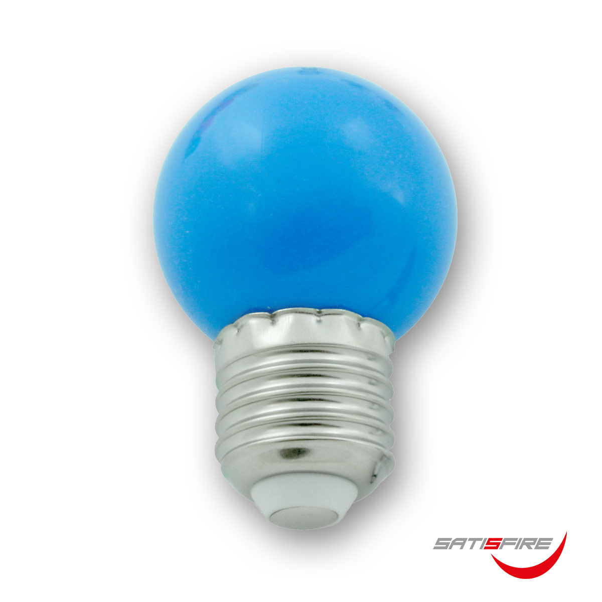 LED Leuchtmittel G45 - blau - E27 - 1W | SATISFIRE LED Leuchtmittel G45 - blau - E27 - 1W | SATISFIRE