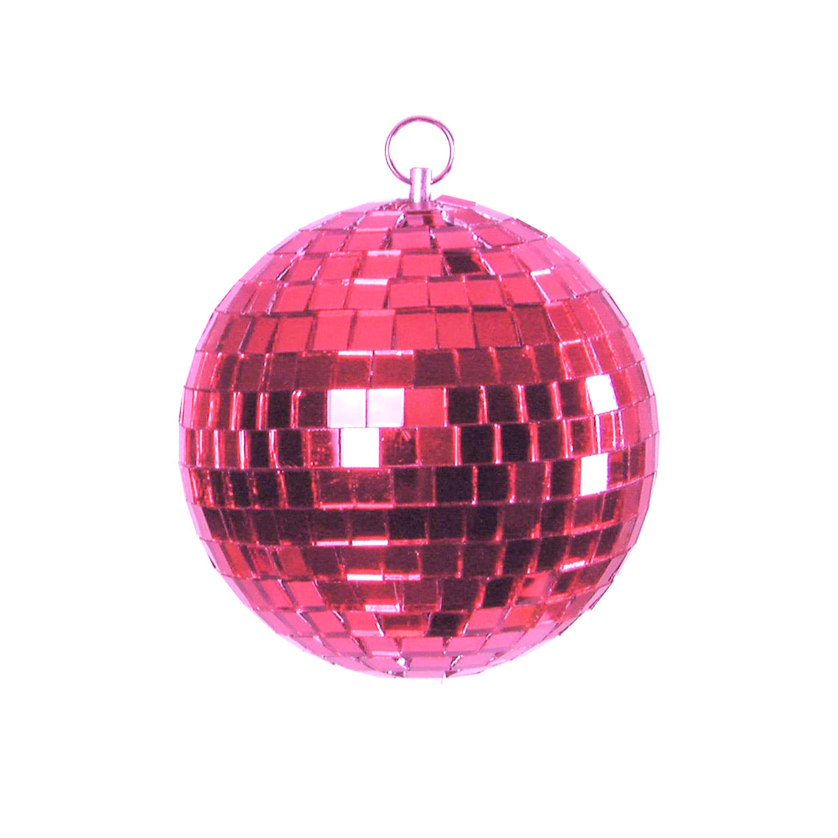 Spiegelkugel 20cm farbig pink rosa- Diskokugel (Discokugel) zur Dekoration und Party- Echtglas - mirrorball pink rose purple