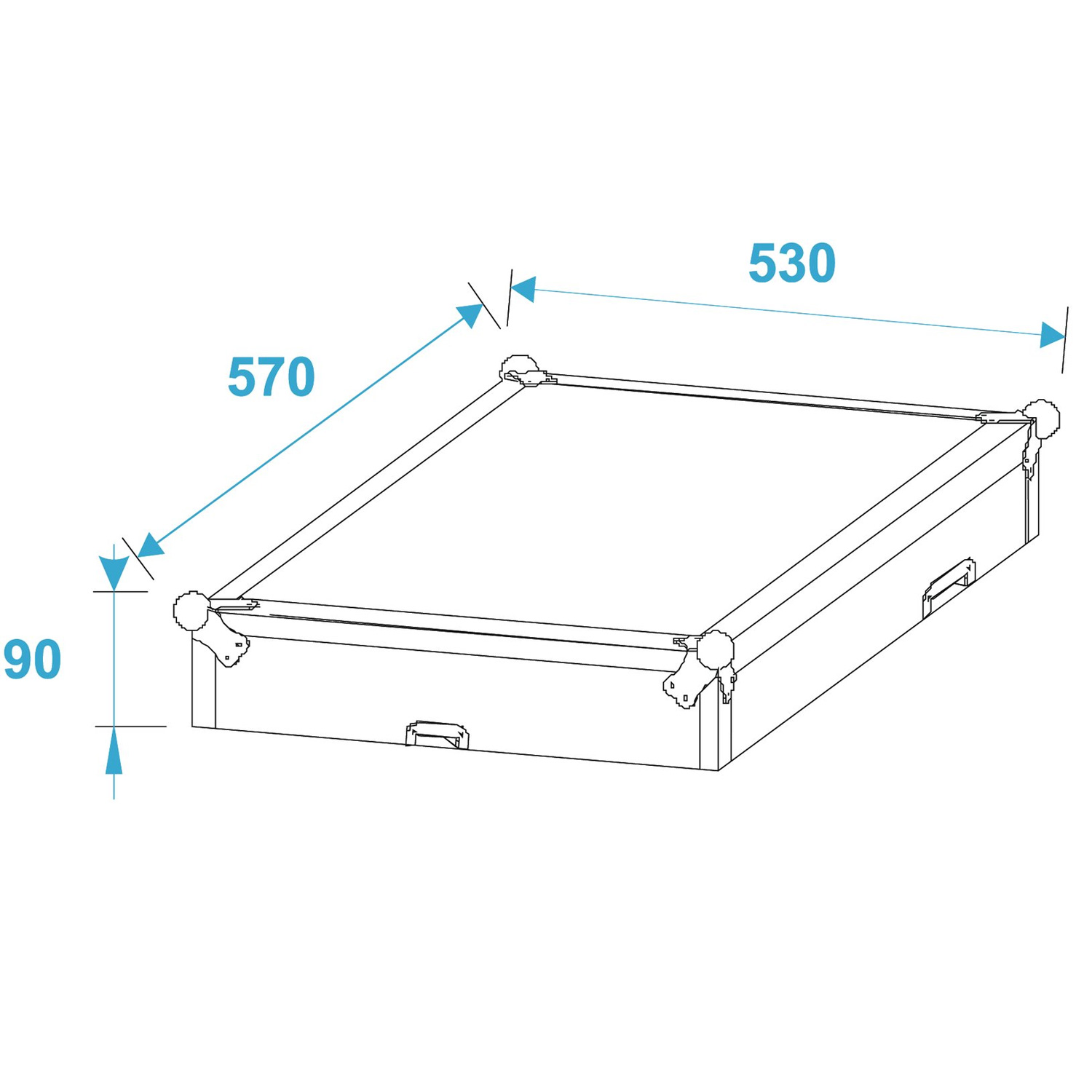 Pultcase für DJ und LJ - Flightcase für 483-mm-Geräte (19") Pultcase für DJ und LJ - Flightcase für 483-mm-Geräte (19")