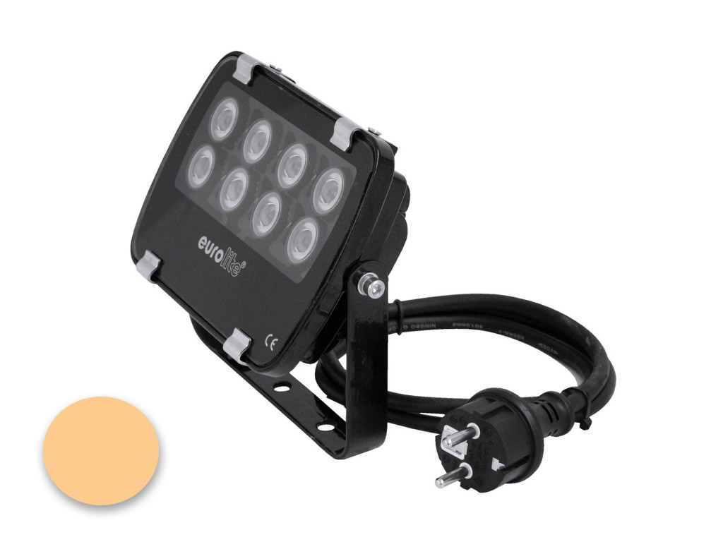 EUROLITE LED IP FL-8 | 30° | 8x1W | IP56 | warmweiß - Fassandenstrahler - Flutlicht - Baumstrahler - Scheinwerfer 3000K EUROLITE LED IP FL-8 | 30° | 8x1W | IP56 | warmweiß - Fassandenstrahler - Flutlicht - Baumstrahler - Scheinwerfer 3000K