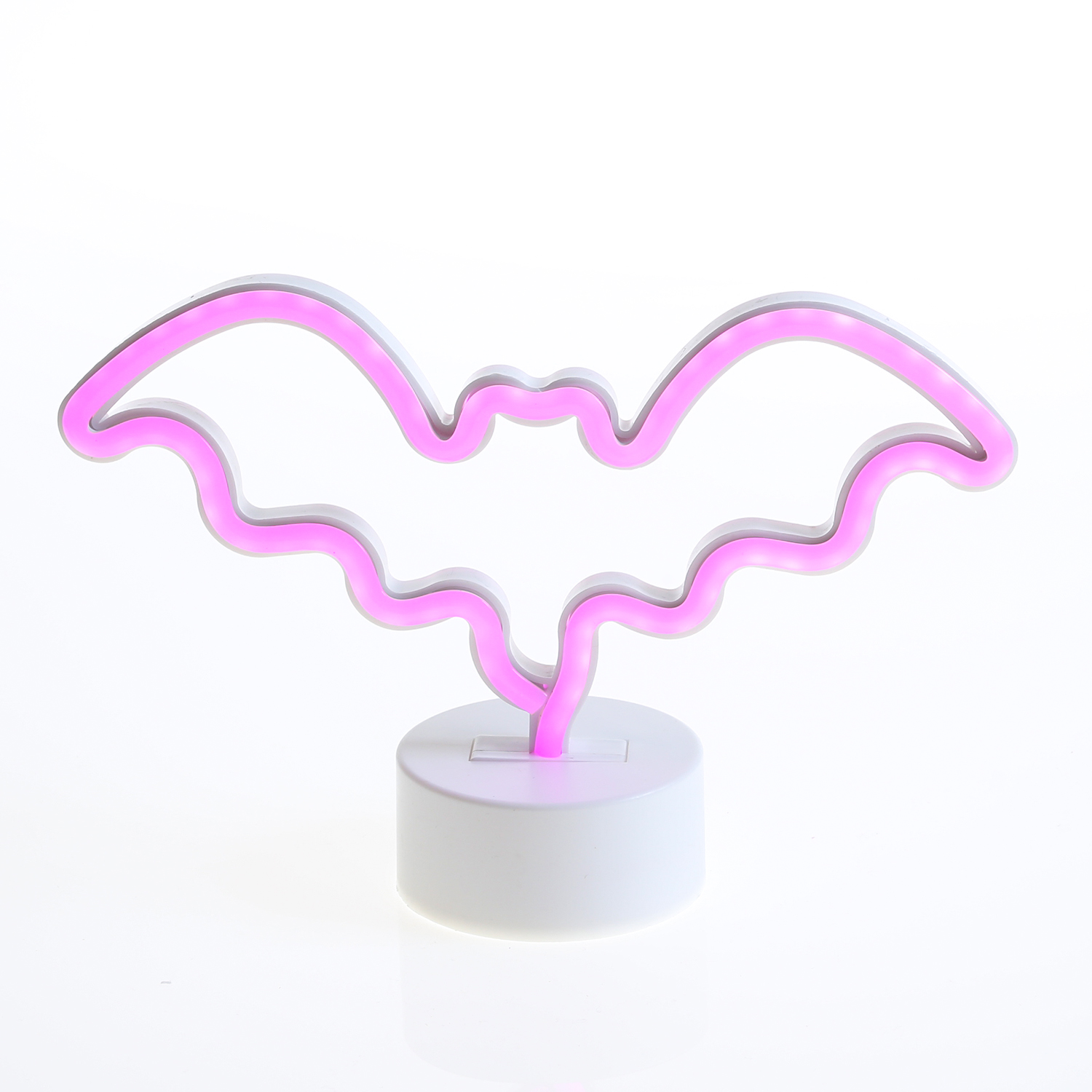 LED NEON Figur FLEDERMAUS - Dekoleuchte - H: 17cm - Batterie oder USB Betrieb - stehend - pink LED NEON Figur FLEDERMAUS - Dekoleuchte - H: 17cm - Batterie oder USB Betrieb - stehend - pink