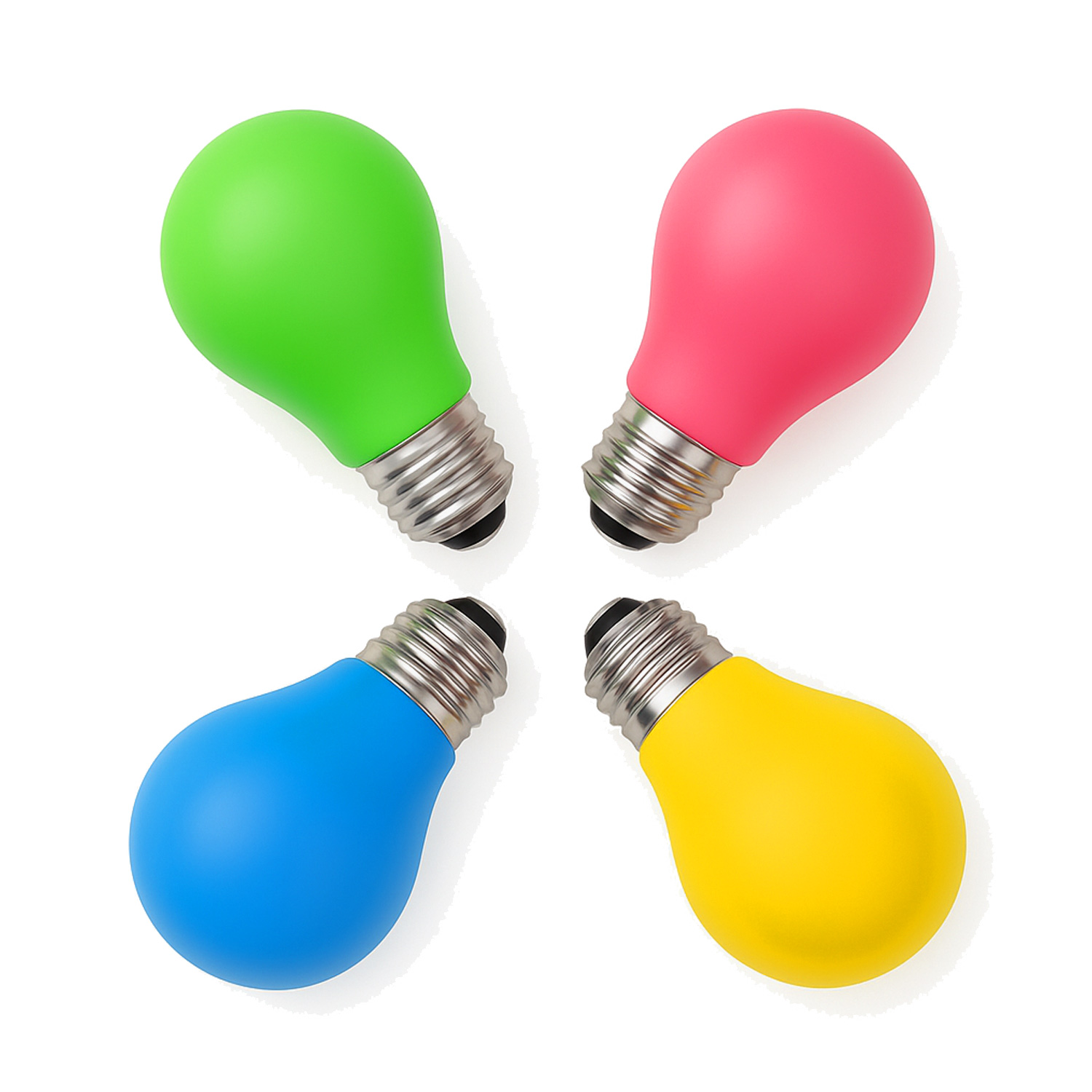 LED Leuchtmittel Tropfenlampe A60 Polycarbonat Rot 2W