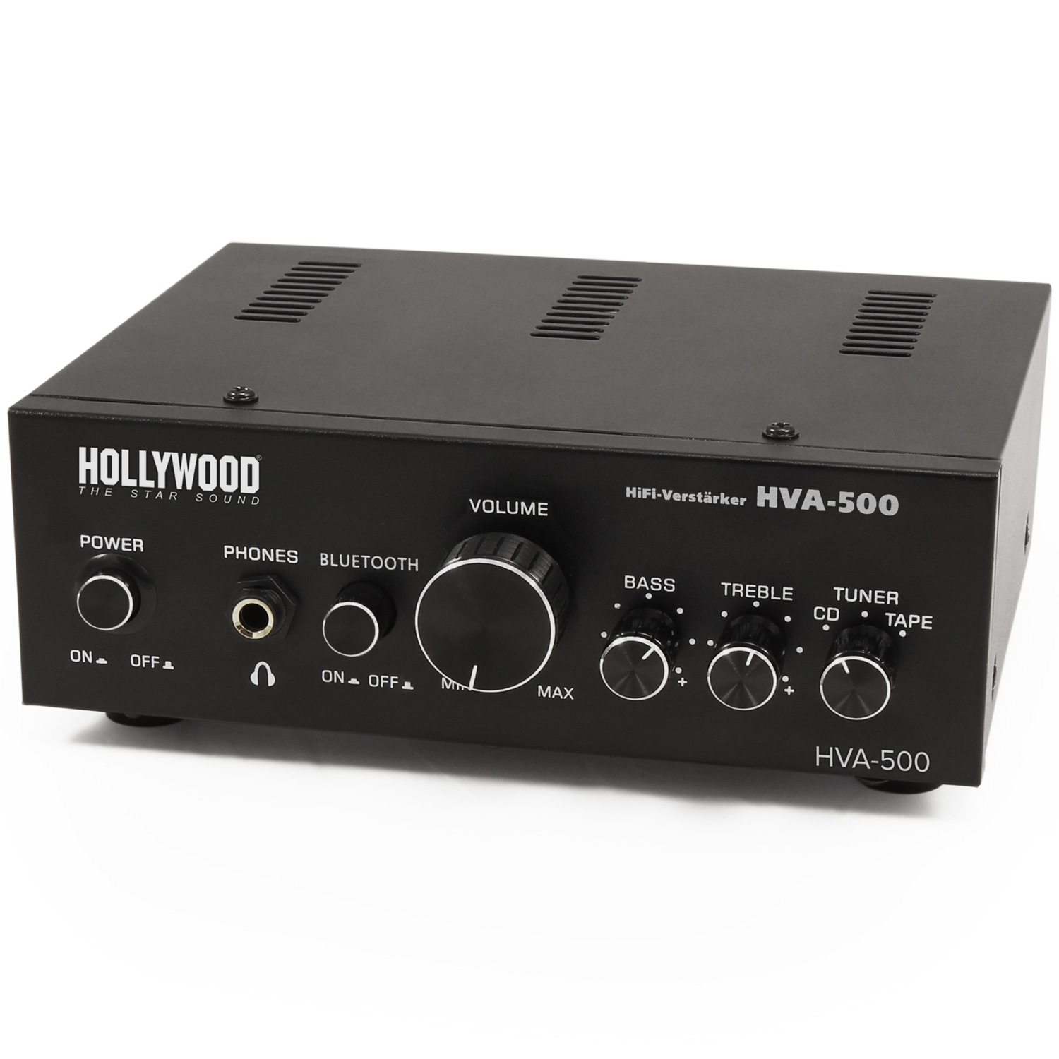 HiFi Verstärker HOLLYWOOD HVA-500 - 2 x 100W, Bluetooth