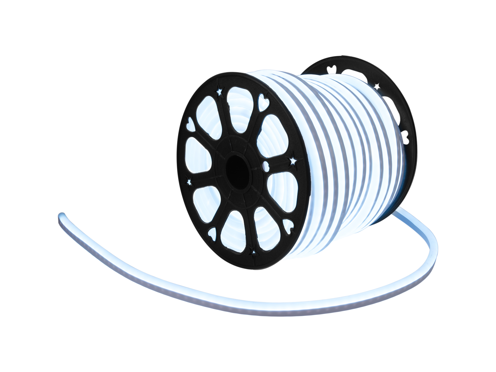 LED Lichtschlauch NEON FLEX 230V Slim - KALTWEISS - 50 Meter Rolle LED Lichtschlauch NEON FLEX 230V Slim - KALTWEISS - 50 Meter Rolle