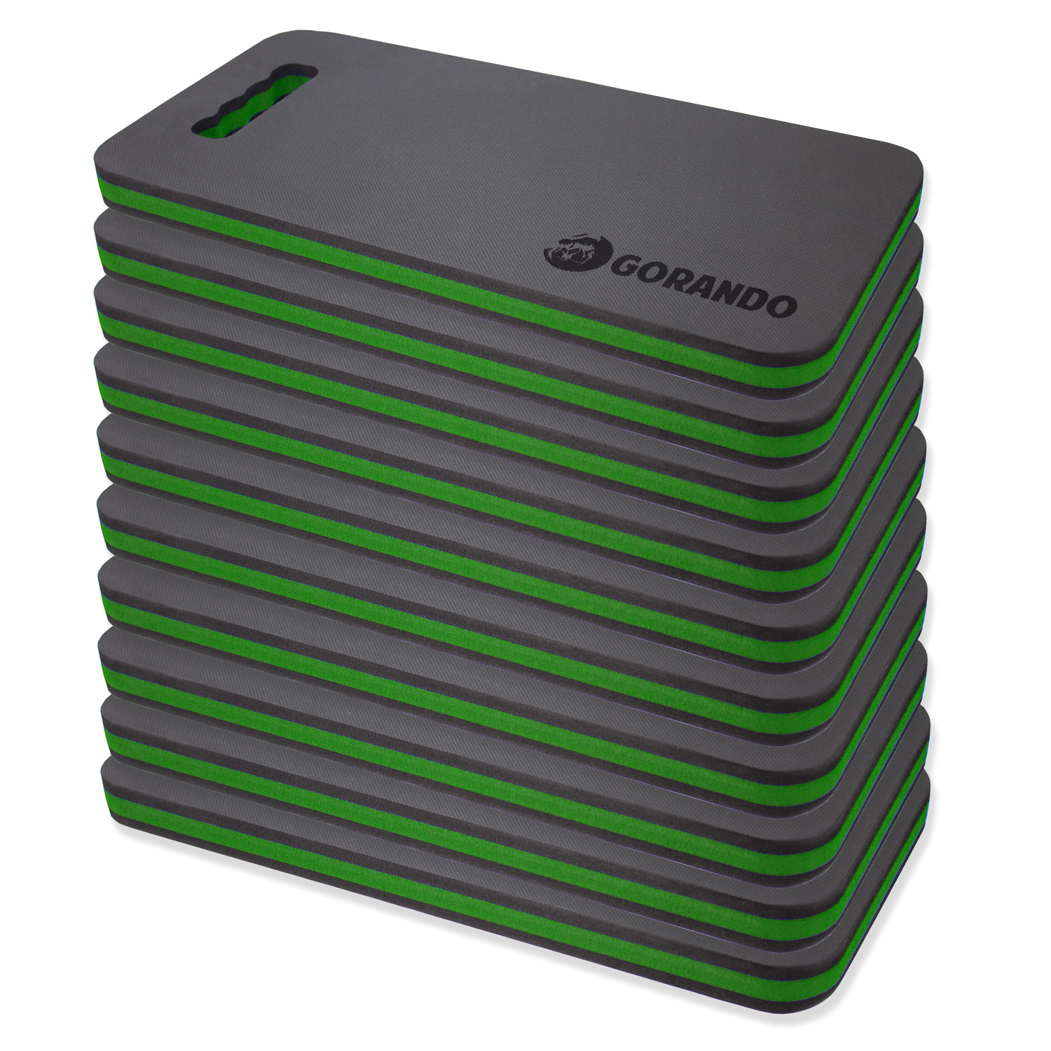 GORANDO® Premium EVA Kniekissen - 44x22cm - für Garten, Haus, Werkstatt - Kniepad - grün - 10er set GORANDO® Premium EVA Kniekissen - 44x22cm - für Garten, Haus, Werkstatt - Kniepad - grün - 10er set