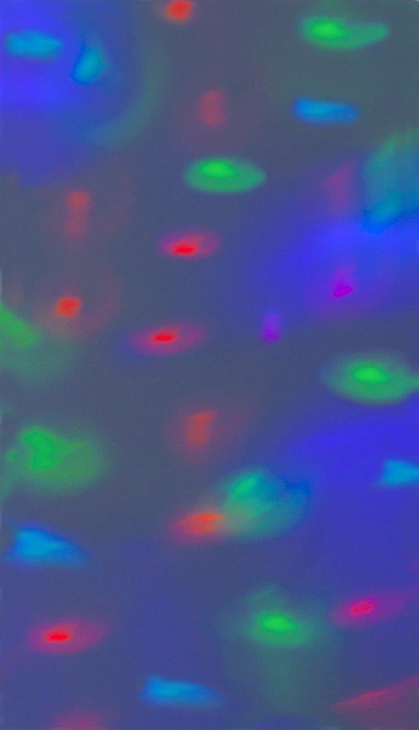Partylampe - Discolampe - Lichteffekt - bunte Punkte an Decke und Wand - farbiger LED Lichteffekt mit Motor Partylampe - Discolampe - Lichteffekt - bunte Punkte an Decke und Wand - farbiger LED Lichteffekt mit Motor